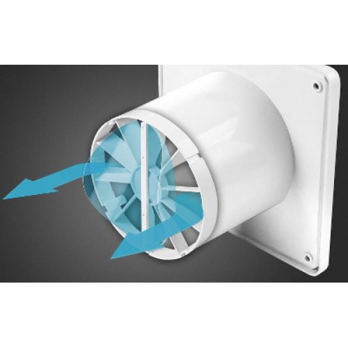 backdraft damper for bathroom fan